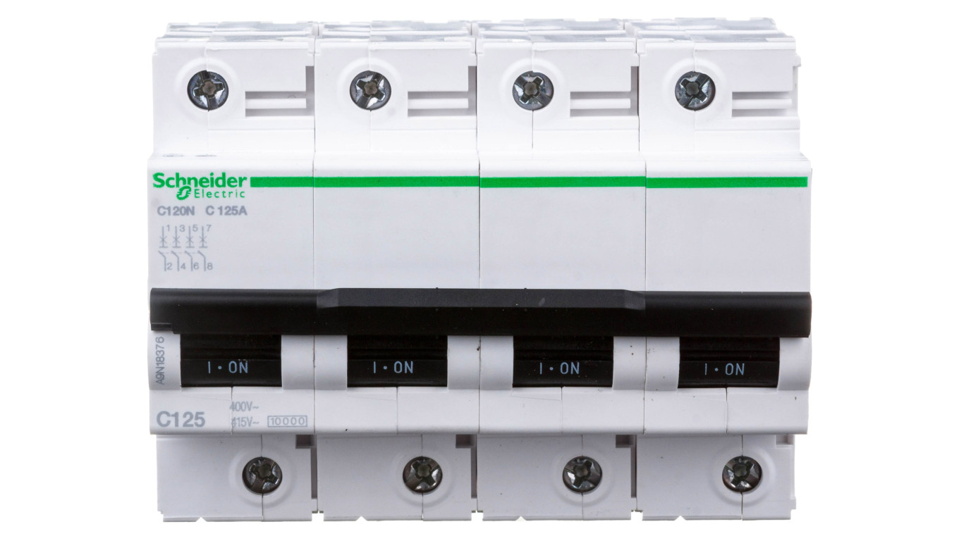 Wyłącznik nadprądowy 4P C 125A 10kA AC C120N A9N18376