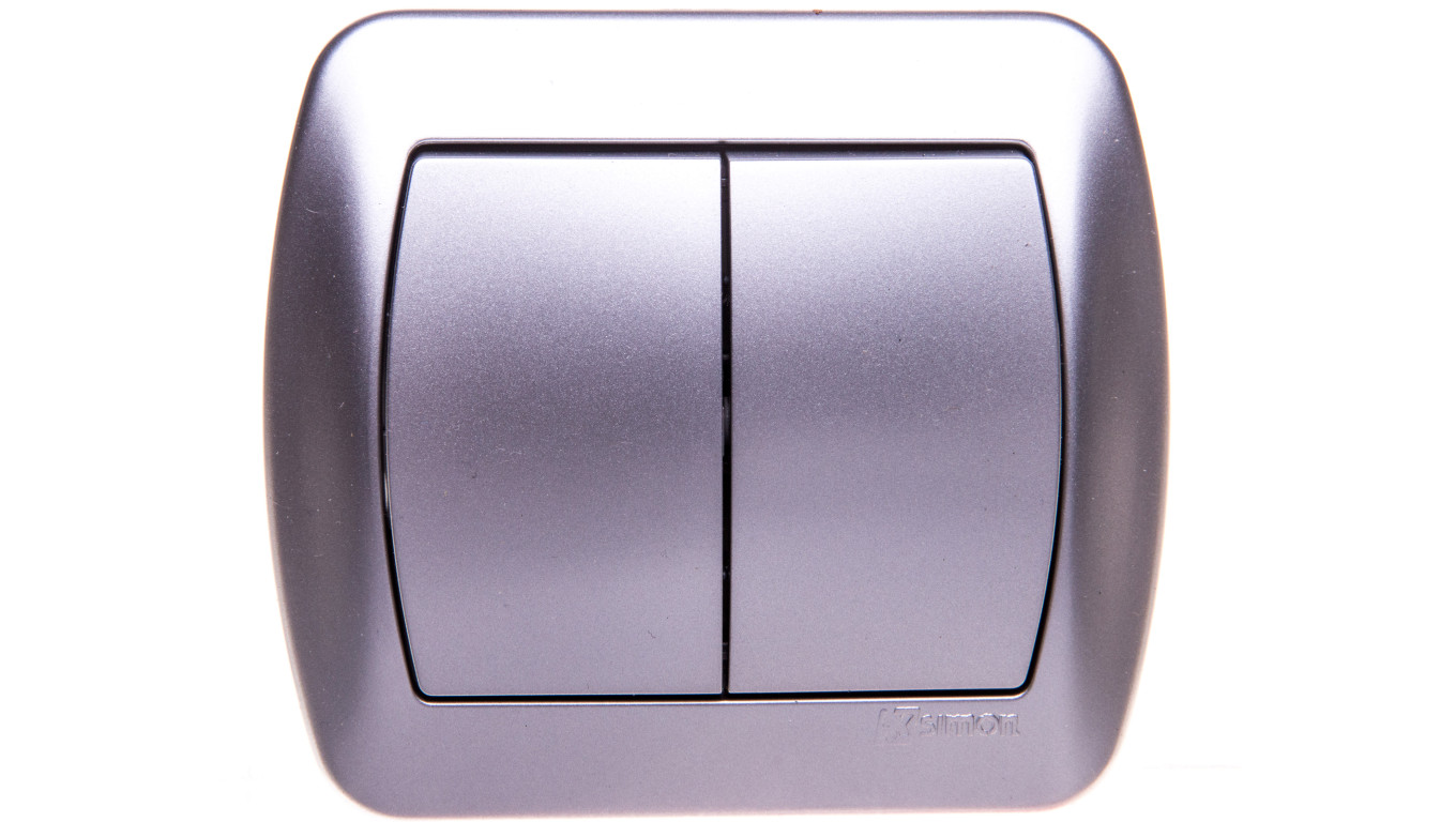 Simon Akord Łącznik schodowy podwójny aluminium metalizowane AW6/2/26