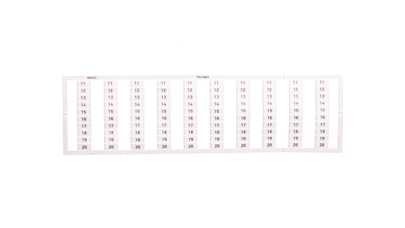 Oznaczniki WMB 10x 11-20 793-5603 /5szt./