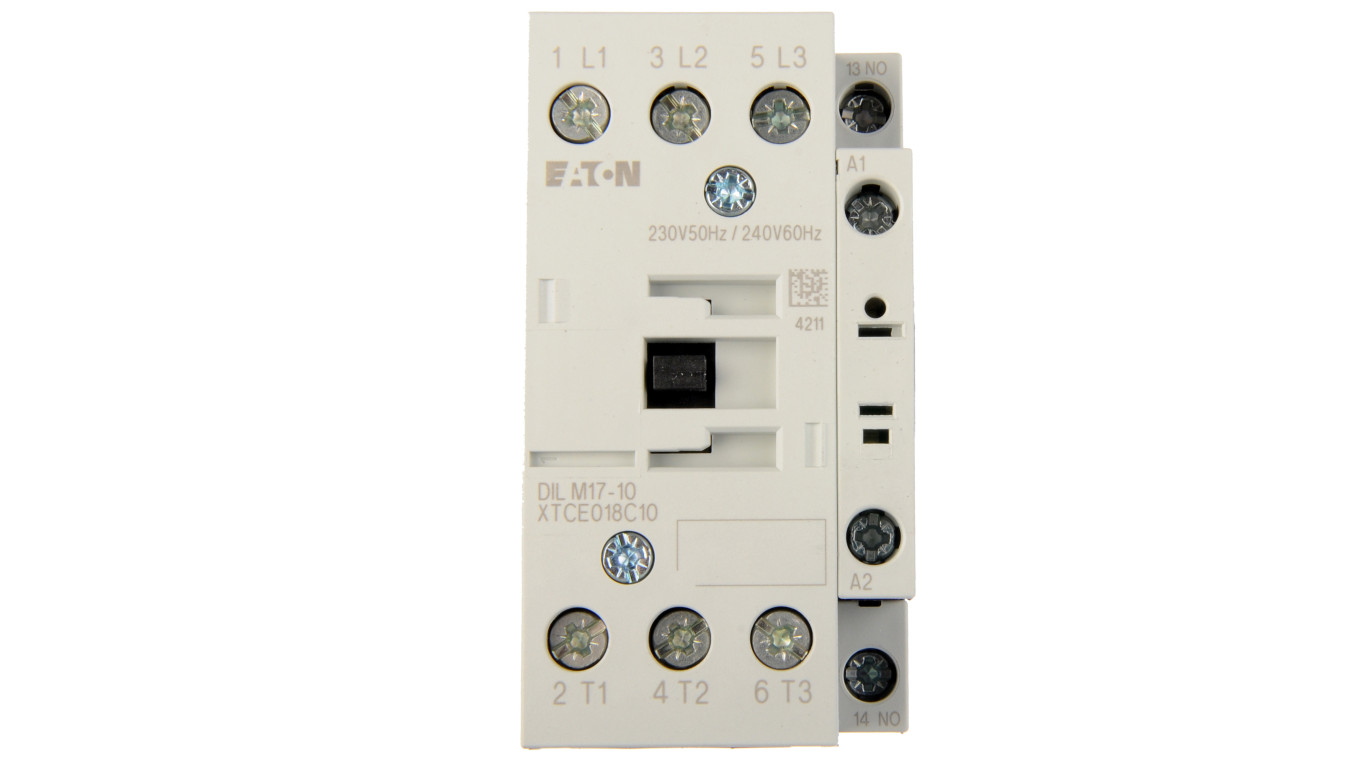 Stycznik mocy 17A 3P 230V AC 1Z 0R DILM17-10 (230V50HZ,240V60HZ) 277004