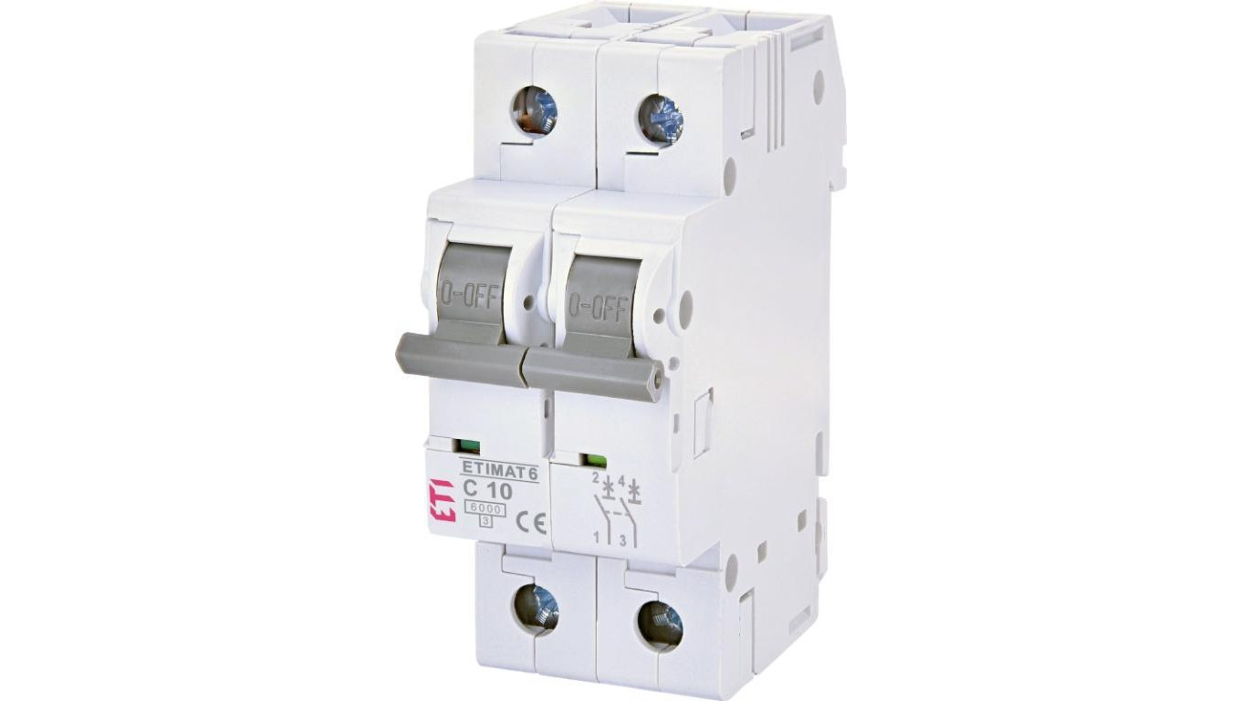 Wyłącznik nadprądowy ETIMAT 6 2p C10 002143514