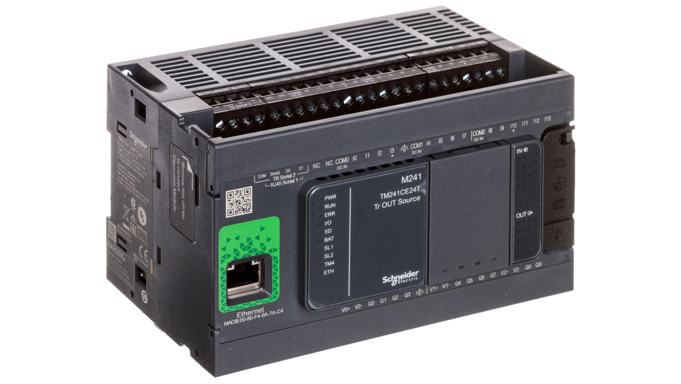 Sterownik programowalny 24I/O NPN tranzystorowe Ethernet M241-24I/O TM241CE24T