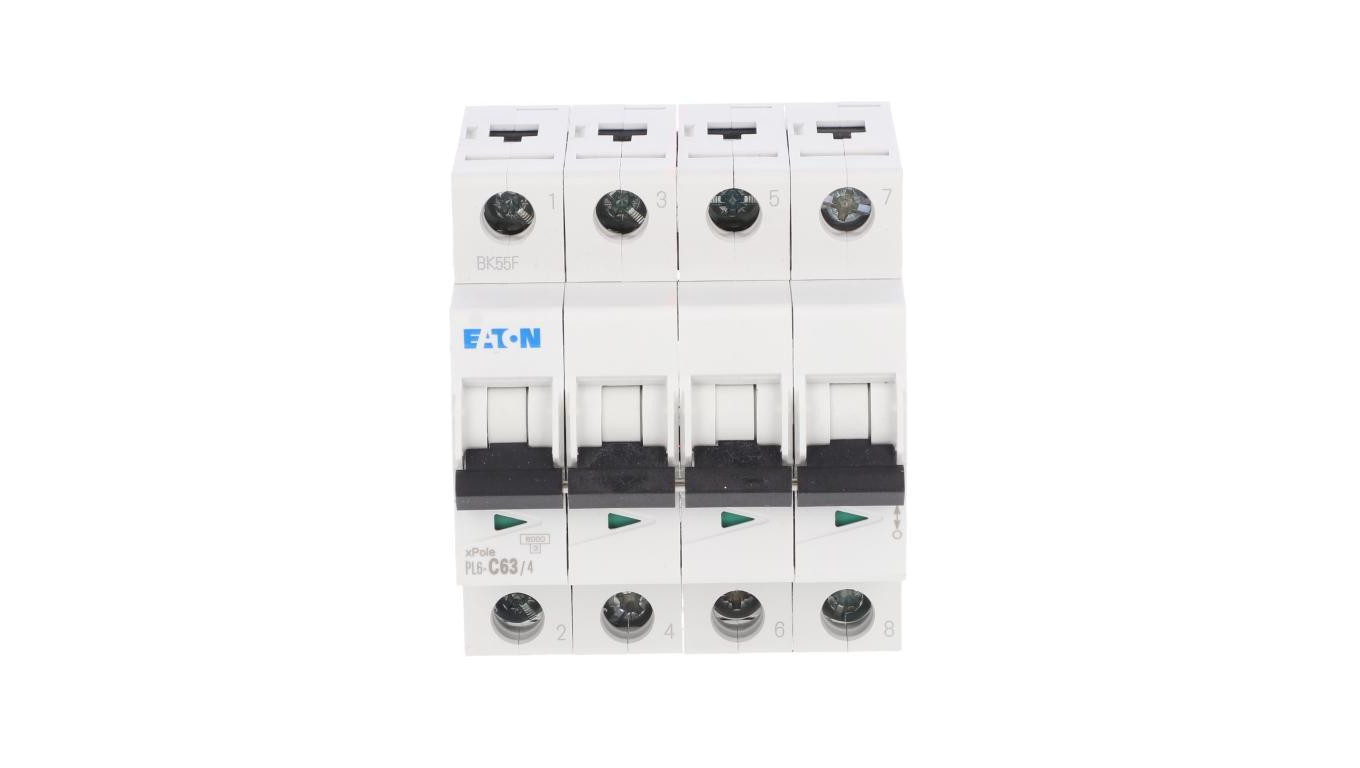 Wyłącznik nadprądowy 4P C 63A 6kA AC PL6-C63/4 166532