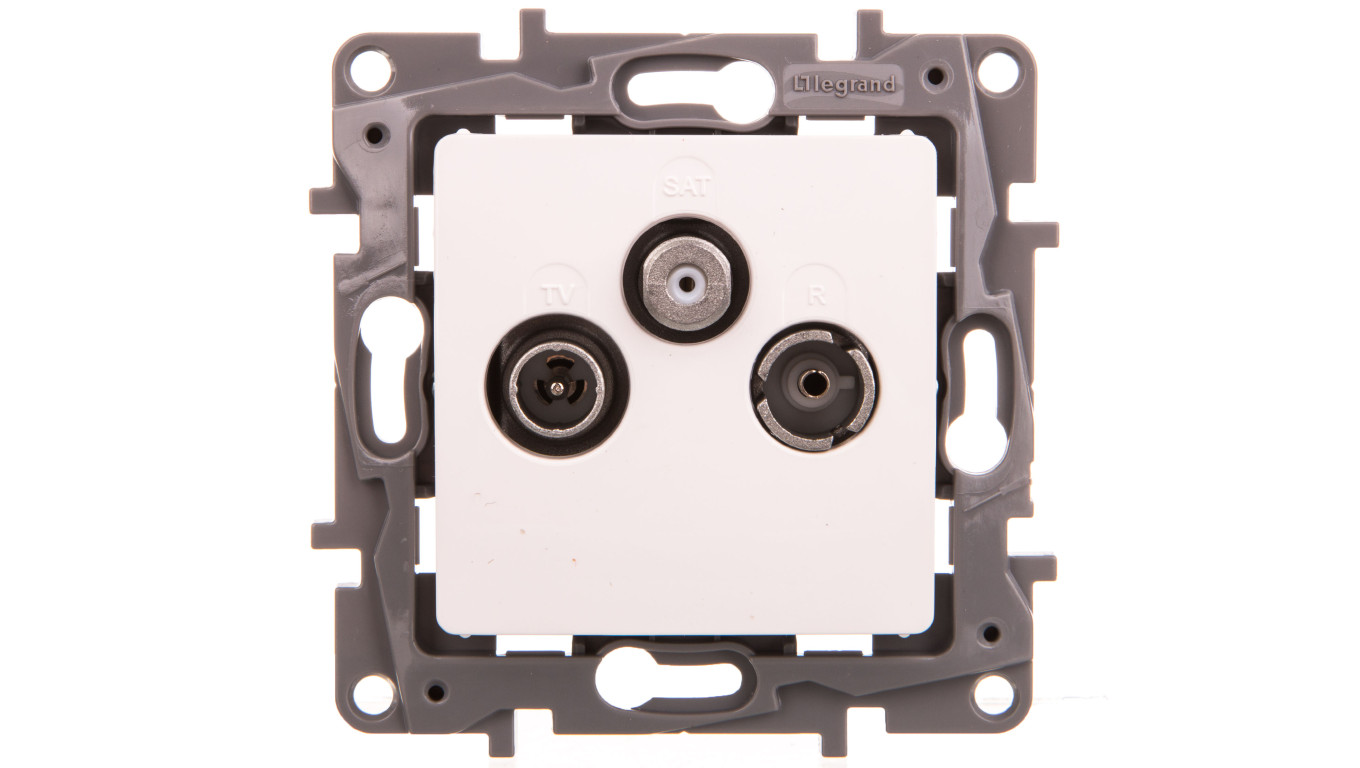 NILOE Gniazdo antenowe RTV-SAT przelotowe 14 dB białe 764564