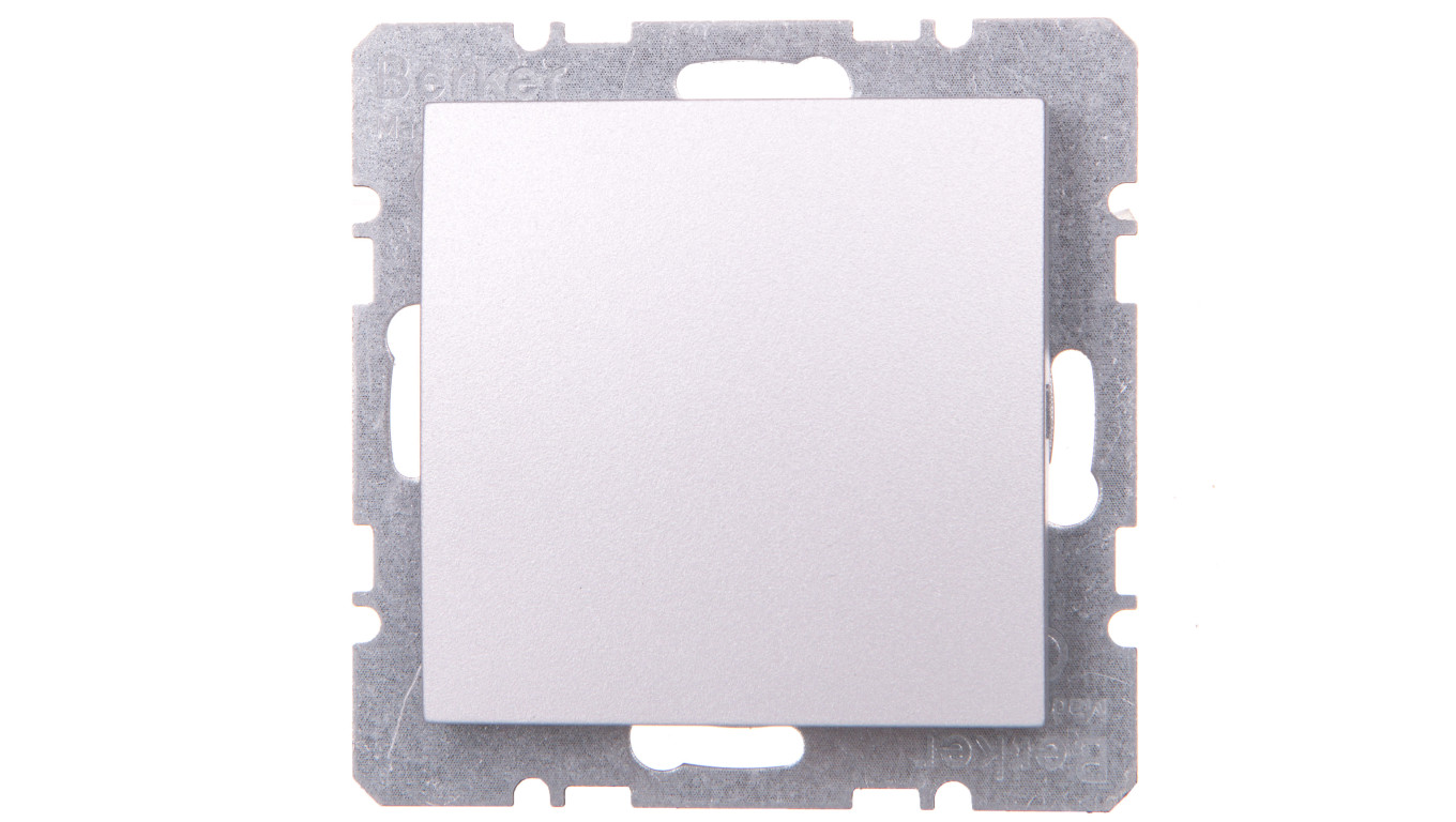 Berker/B.1/B.3/B.7 Glas Zaślepka z elementem centralnym aluminium 10091404