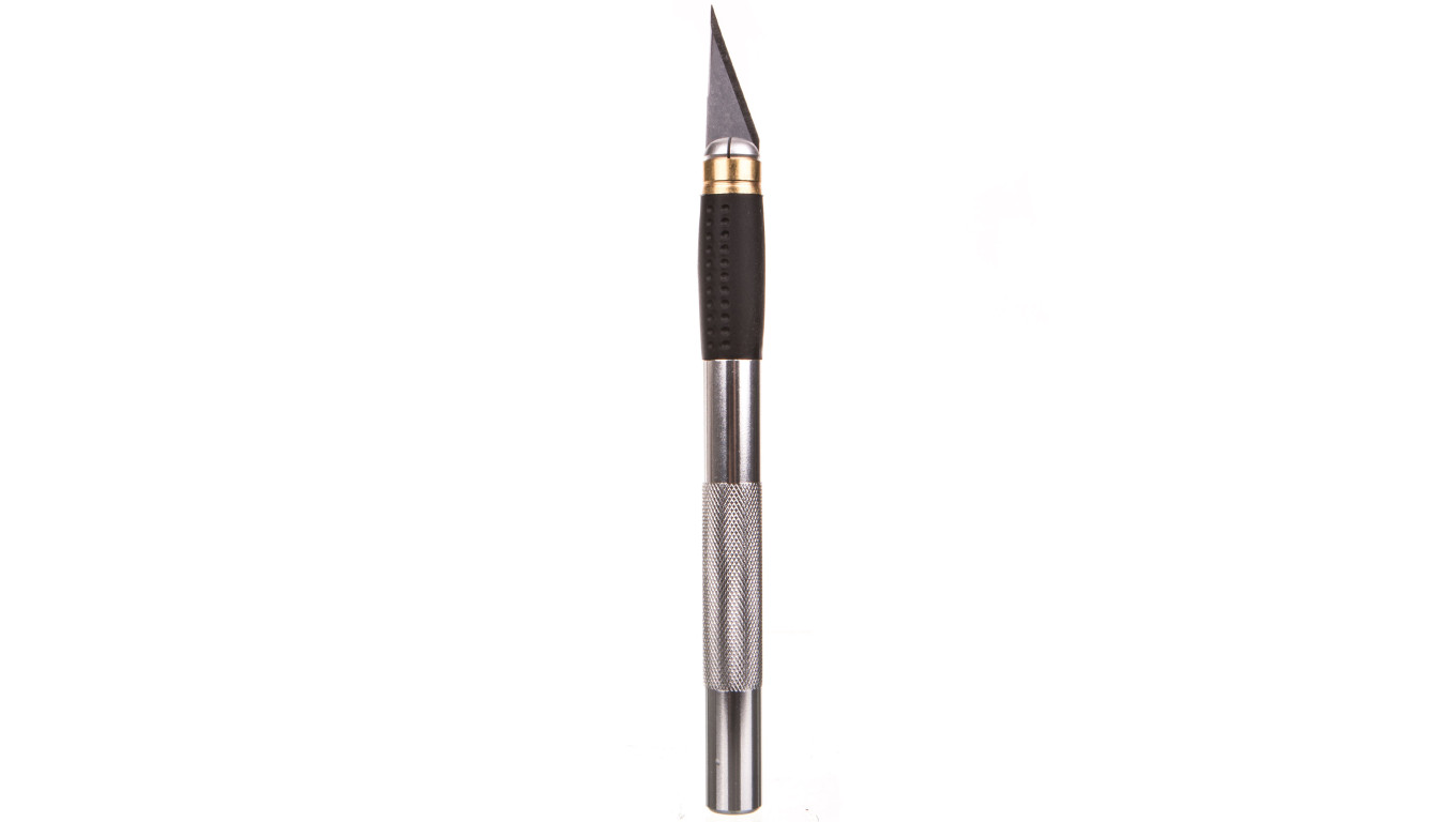 Nóż modelarski 155 mm 3 ostrza metalowy uchwyt 17B703