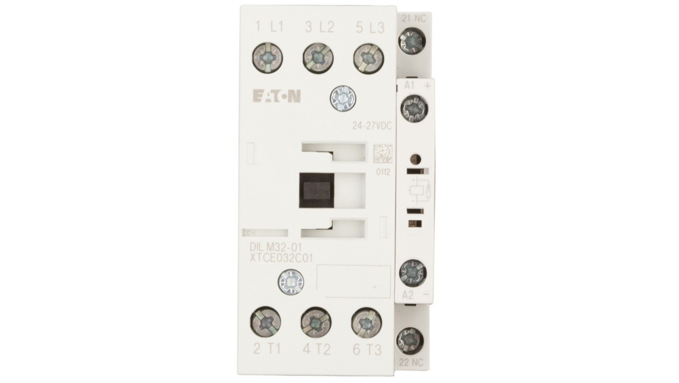 Stycznik mocy 32A 3P 24-27V DC 0Z 1R DILM32-01(RDC24) 277306