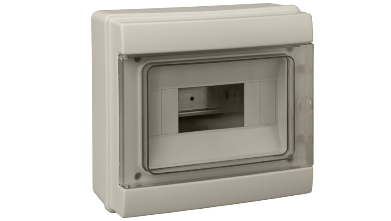 Rozdzielnica modułowa 1x8 natynkowa hermetyczna IP65 (z N+PE) C.14508