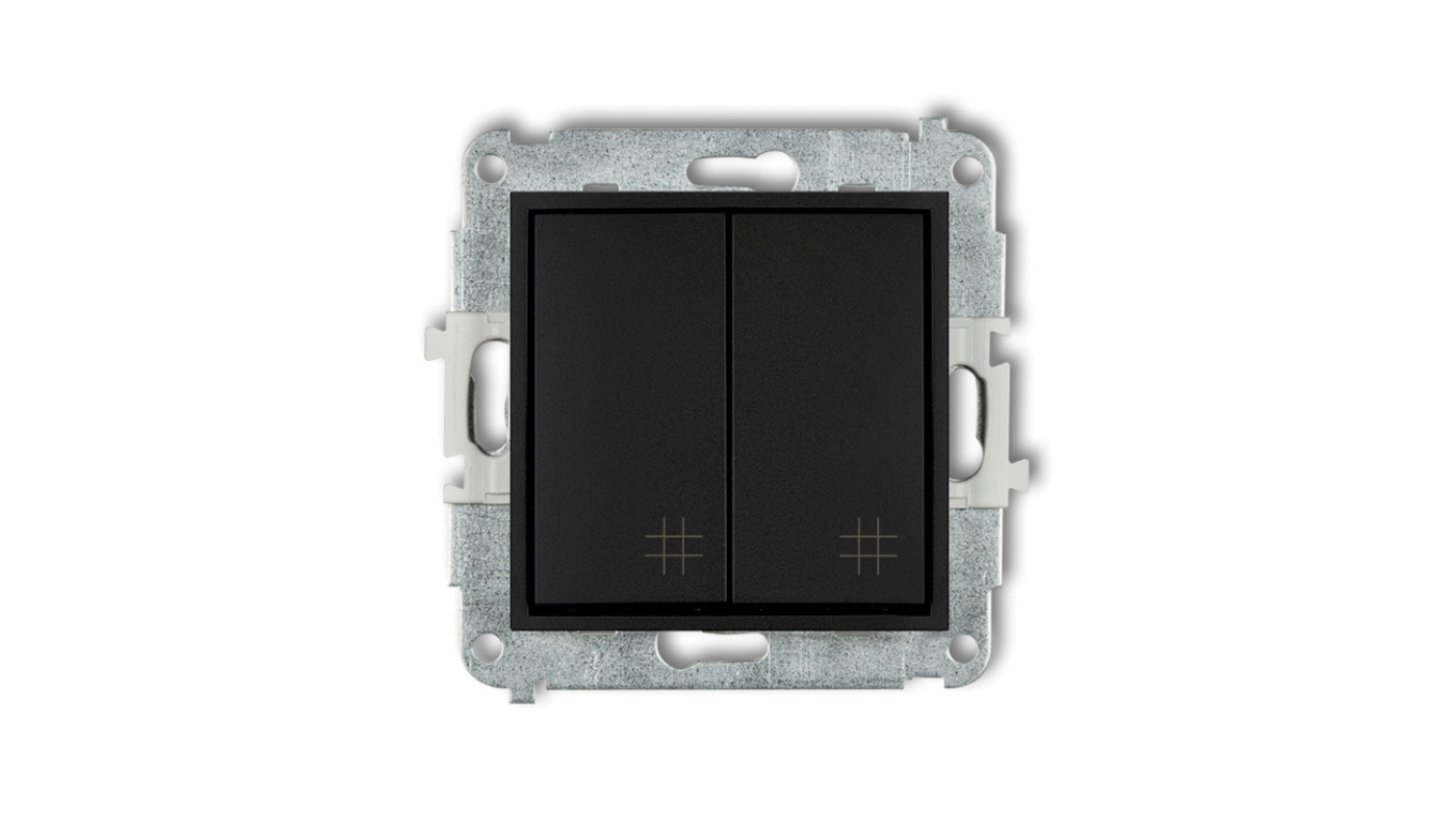 Mechanizm łącznika podwójnego krzyżowego Karlik Mini 12MWP-66 czarny mat