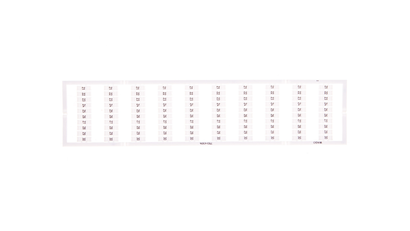 Oznaczniki WMB 10x 21-30 793-4504 /5szt./