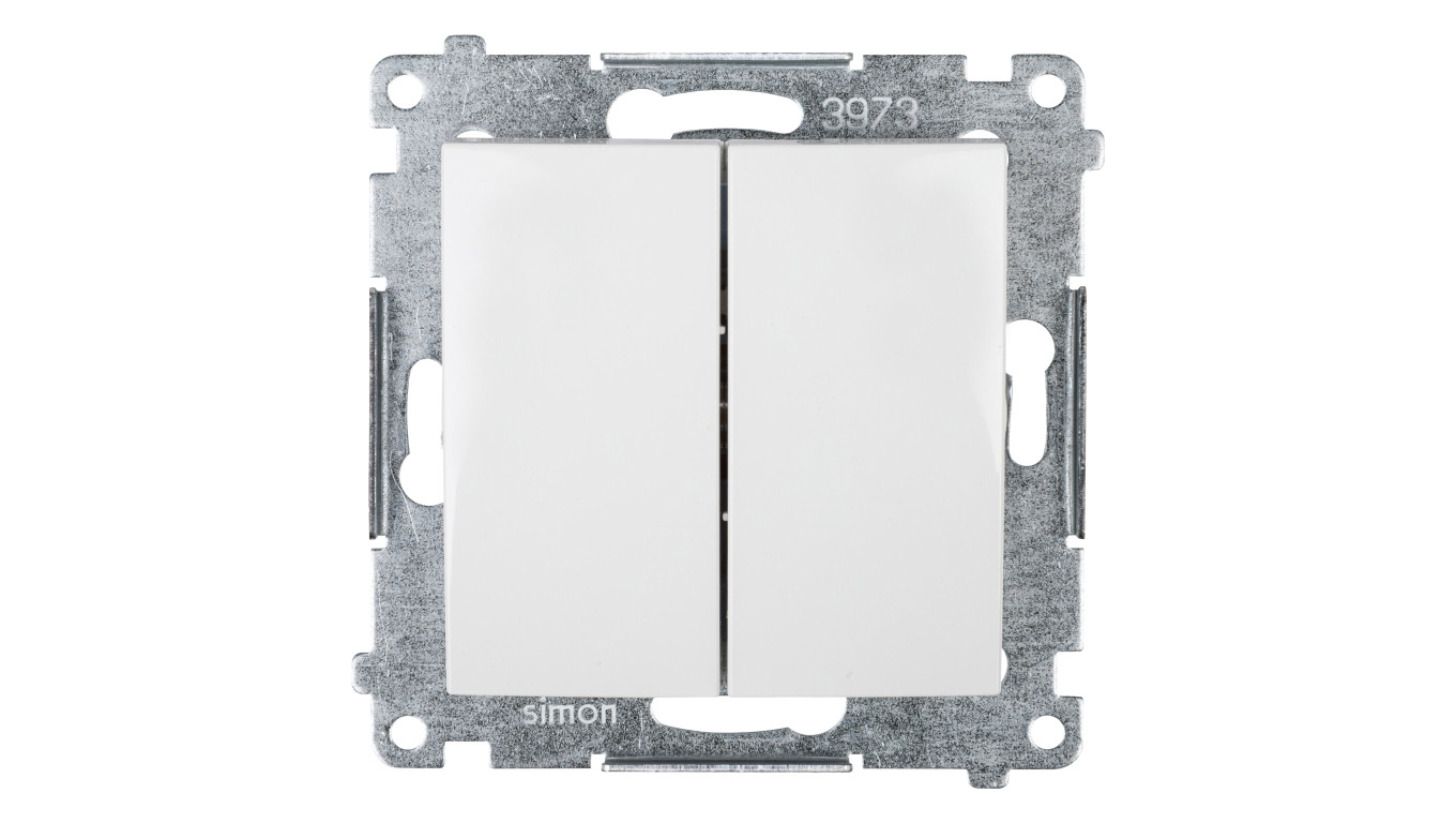 Simon 54 Łącznik świecznikowy, szybkozłącza, biały DW5.01/11