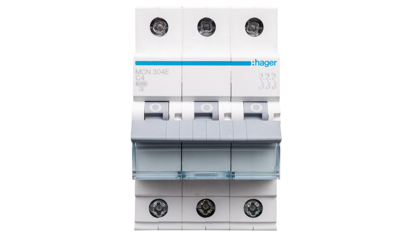Wyłącznik nadprądowy 3P C 4A 6kA AC MCN304E
