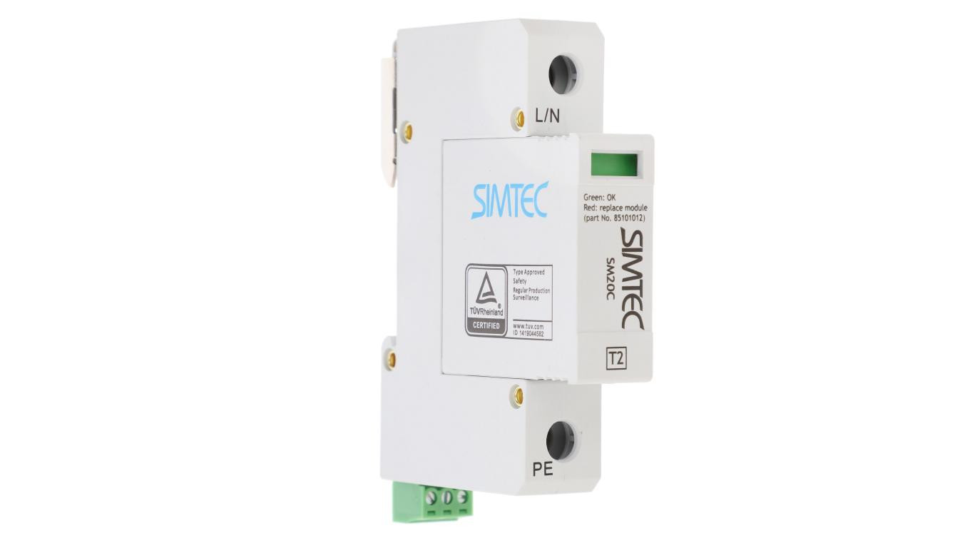 Ogranicznik przepięć Typ T2 1P 20kA SIMTEC SM20C/1-275 85101000
