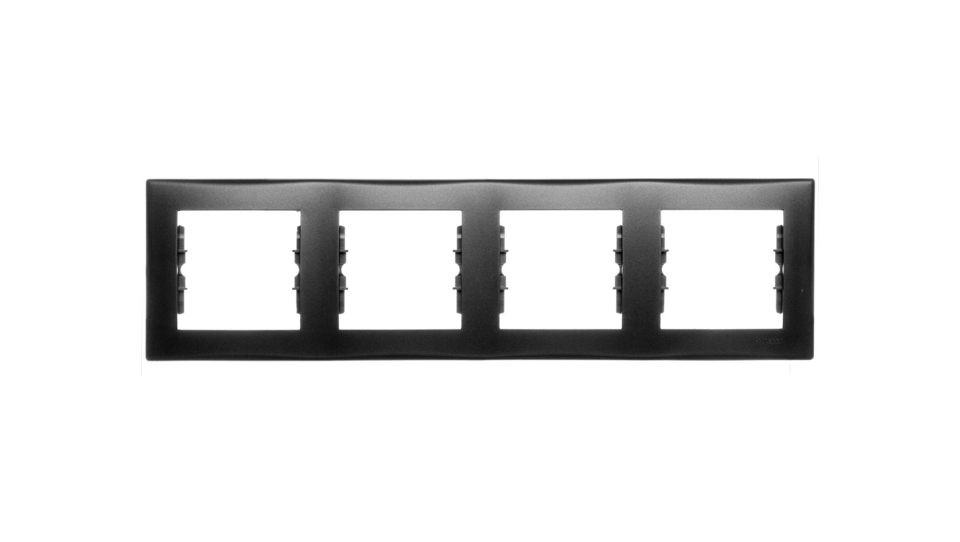 SEDNA Ramka poczwórna pozioma grafitowa SDN5800770