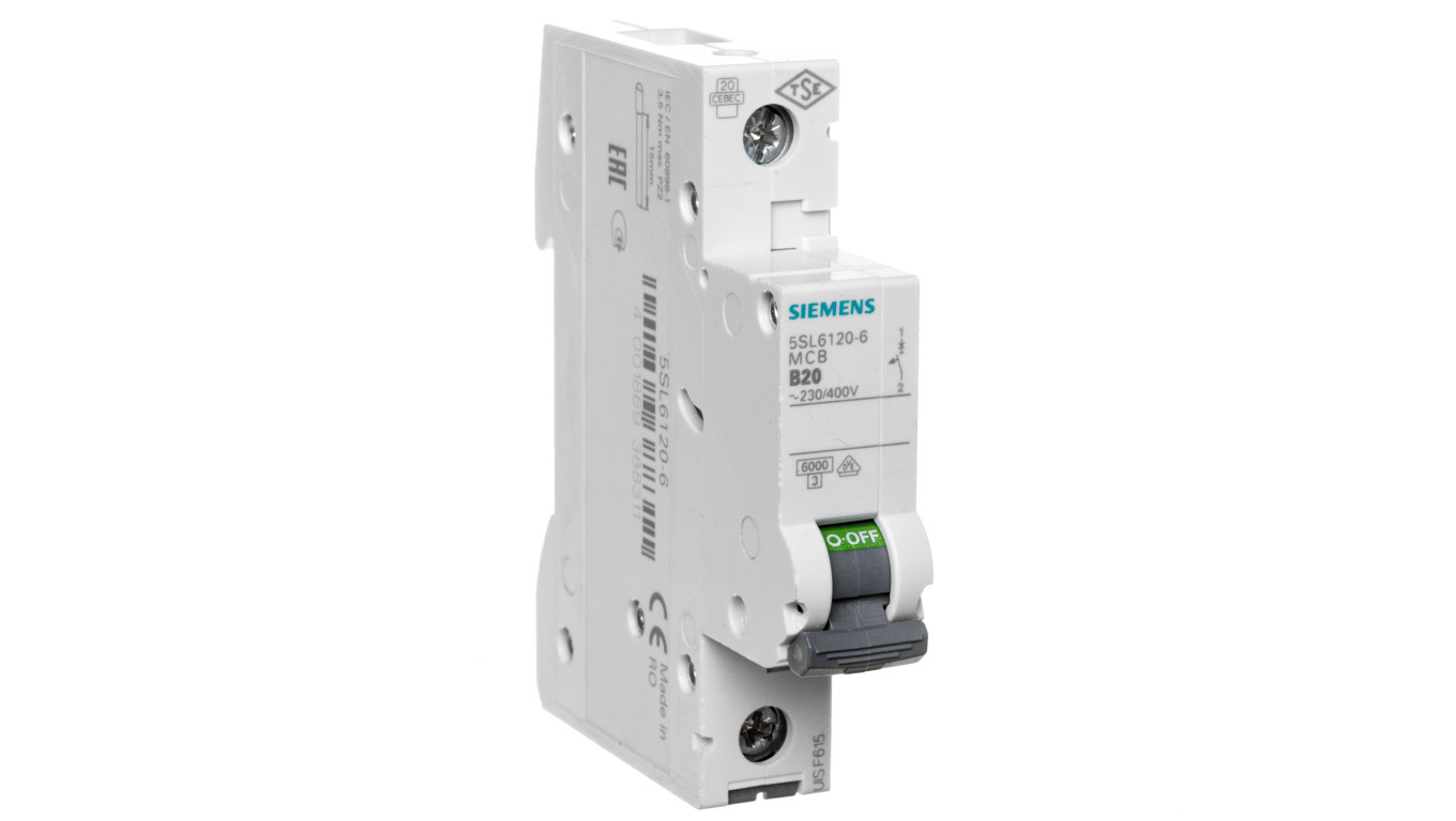 Wyłącznik nadprądowy SENTRON 5SL6 1P B 20A 6kA AC 5SL6120-6