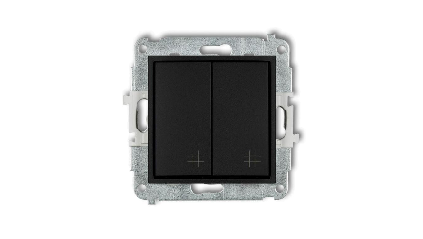 ICON Mechanizm łącznika podwójnego krzyżowego czarny mat 12IWP-66