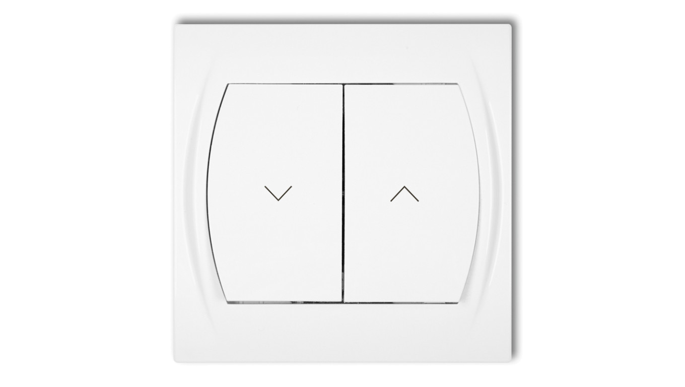 LOGO Łącznik żaluzjowy biały LWP-8
