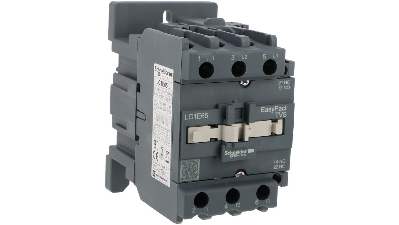 Stycznik mocy Easy TeSys Control AC-3, 65A, 3P (1NO 1NC), cewka 230V AC, 50/60Hz LC1E65P7