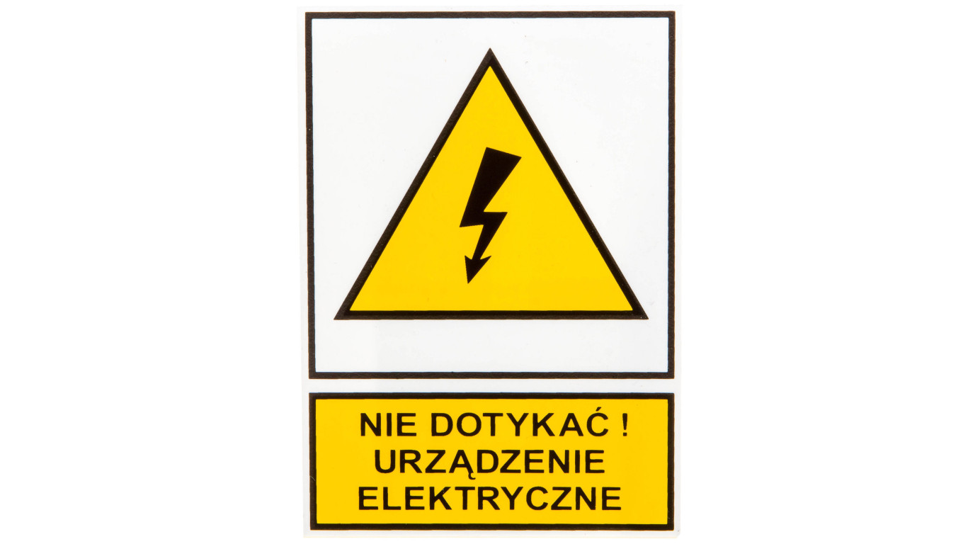 Tabliczka /znak ostrzegawczy/ TZO 74x105P E04TZ-01012120100 /10szt./