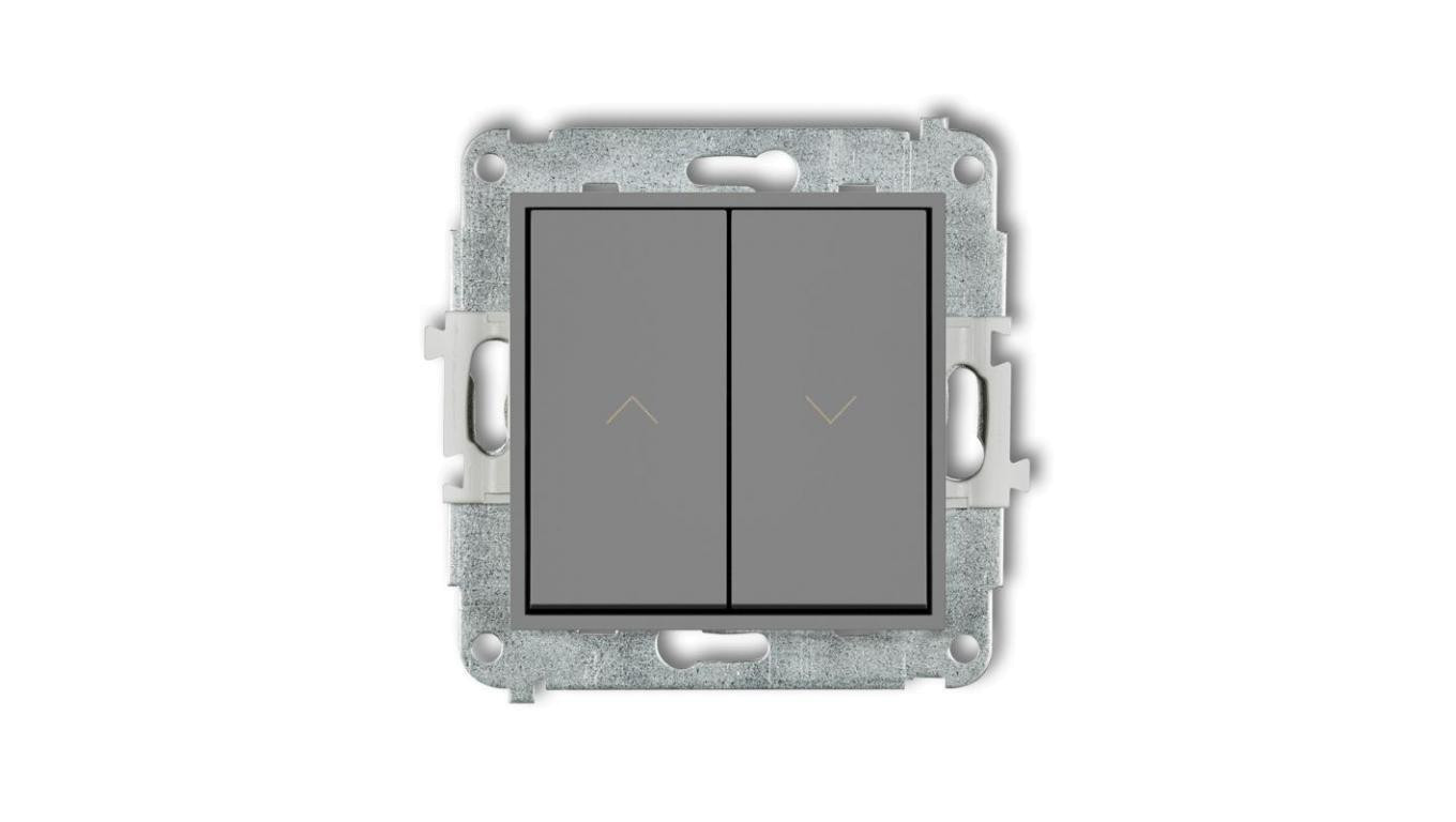 ICON Mechanizm łącznika żaluzjowego z podtrzymaniem szary mat 27IWP-88