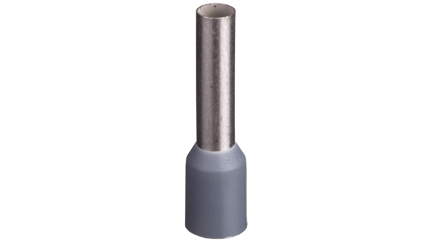 Końcówka tulejkowa izolowana TI 4mm2/12mm szara cynowana TI4L12x500 /500szt./