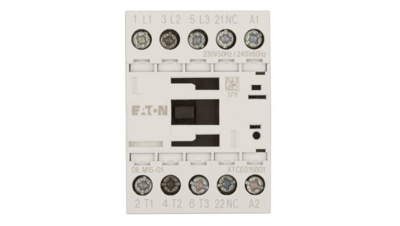 Stycznik mocy 15A 3P 230V AC 0Z 1R DILM15-01 (230V50HZ,240V60HZ) 290093