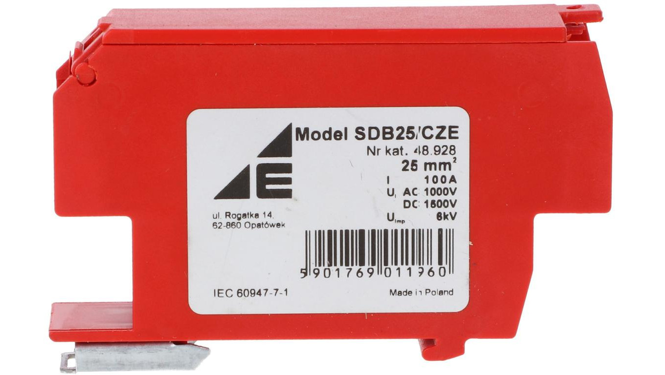 Blok rozdzielczy PV 1500V DC SDB-25/CZE 48.928