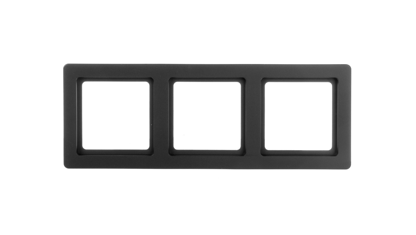 Berker Q.1 Ramka 3-krotna antracyt aksamit 10136086