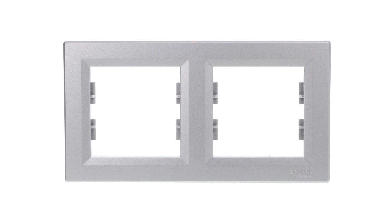 ASFORA Ramka 2-krotna pozioma aluminium EPH5800261