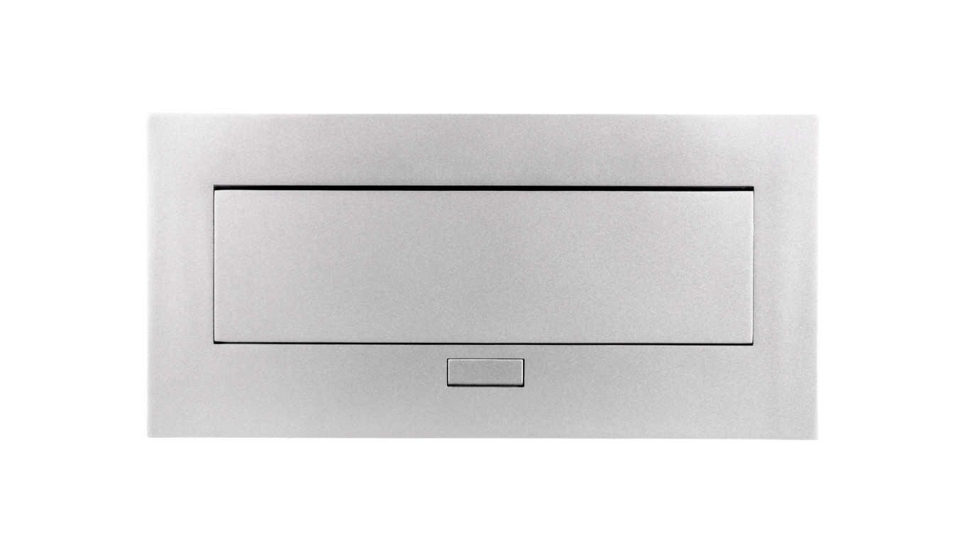 Przedłużacz biurkowy 223x108mm 3x gniazdo z uziemieniem aluminium AE-PB03GU-53