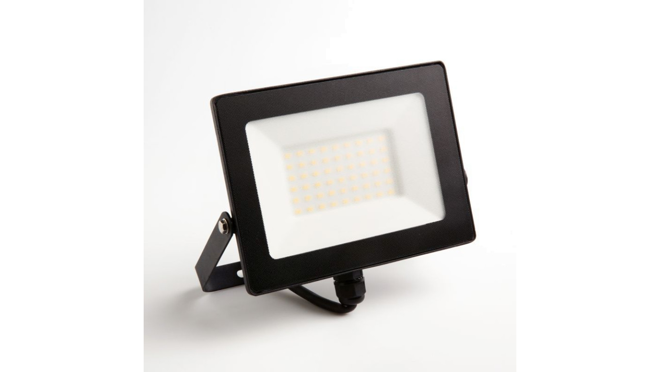 Naświetlacz led SMD 50W 4500LM AC230V IP65 kąt świecenia 120 stopni ciepła biała 3000K czarny EC79862