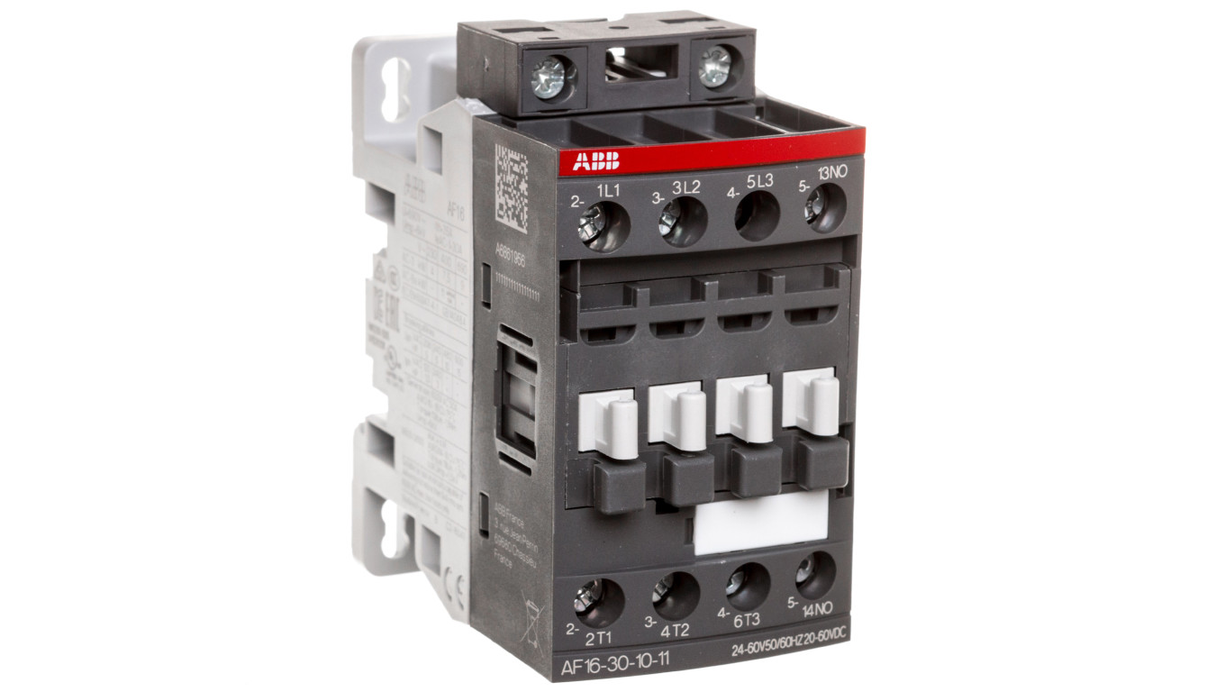 Stycznik mocy 18A 3P 7,5kW 24-60V AC 20-60V DC 1Z 0R AF16-30-10-11 1SBL177001R1110