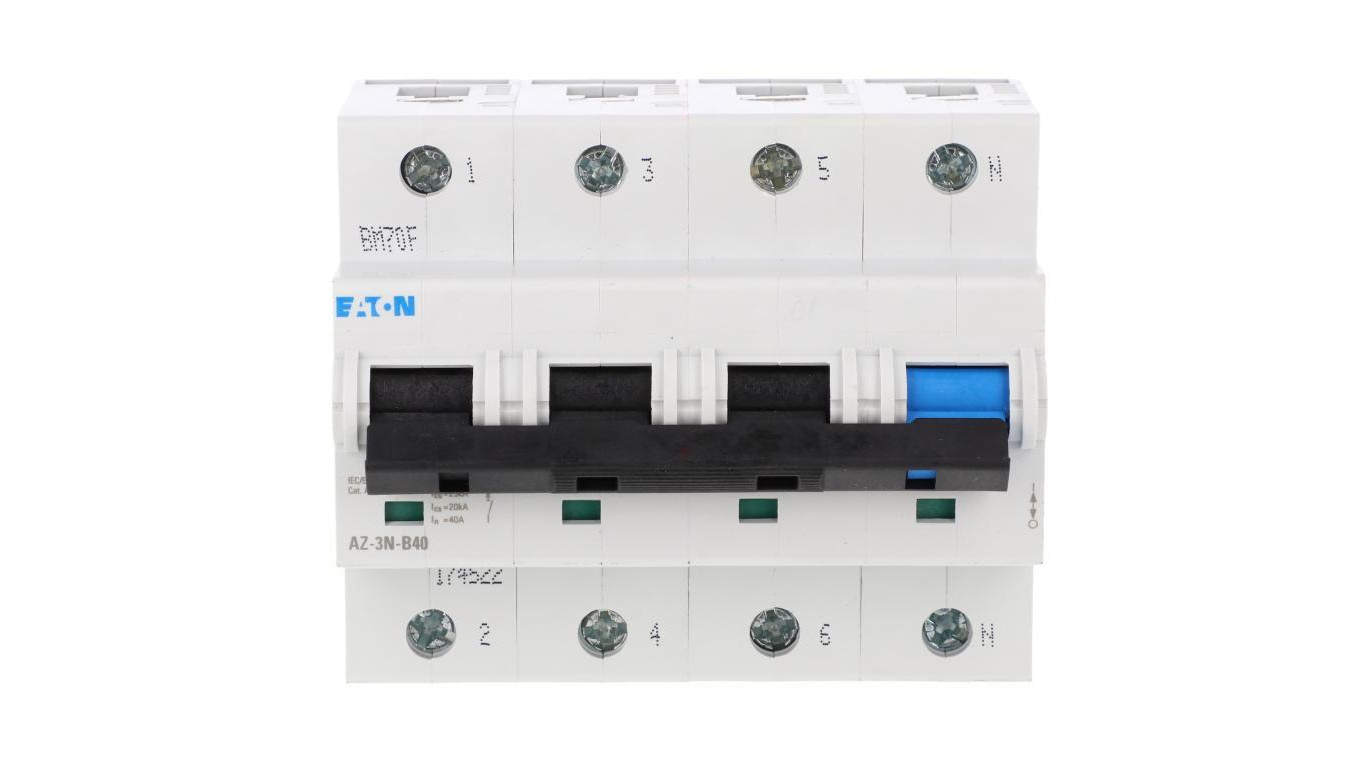 Wyłącznik nadprądowy 3P+N B 40A 25kA AC AZ-3N-B40 174522