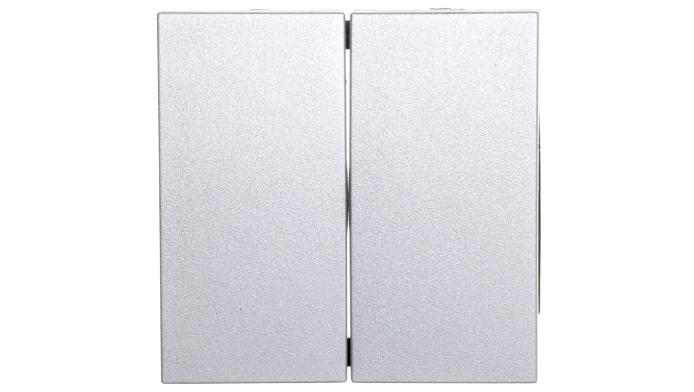 Berker B.1/B.3/B.7 Glas Klawisz podwójny srebrny 16231404