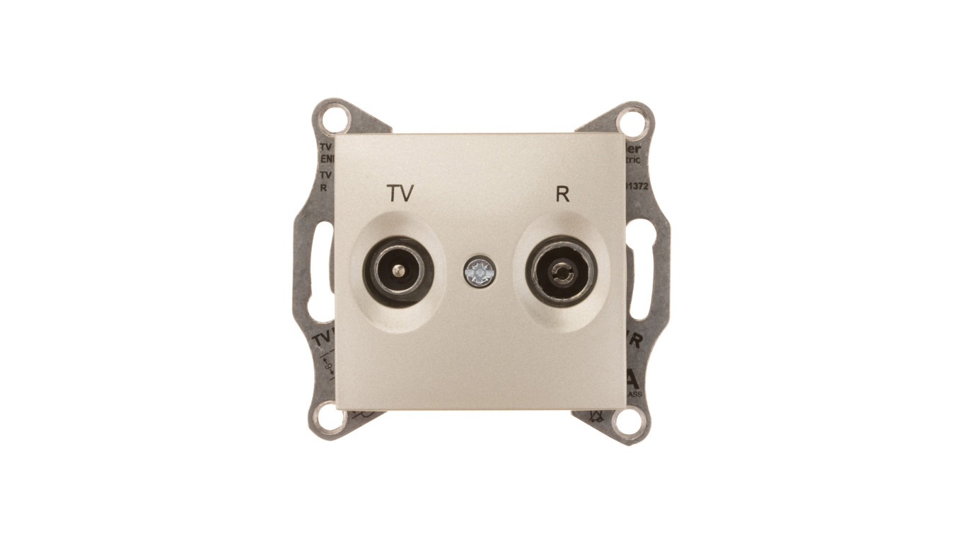 Sedna Gniazdo antenowe RD/TV końcowe satynowe SDN3301668