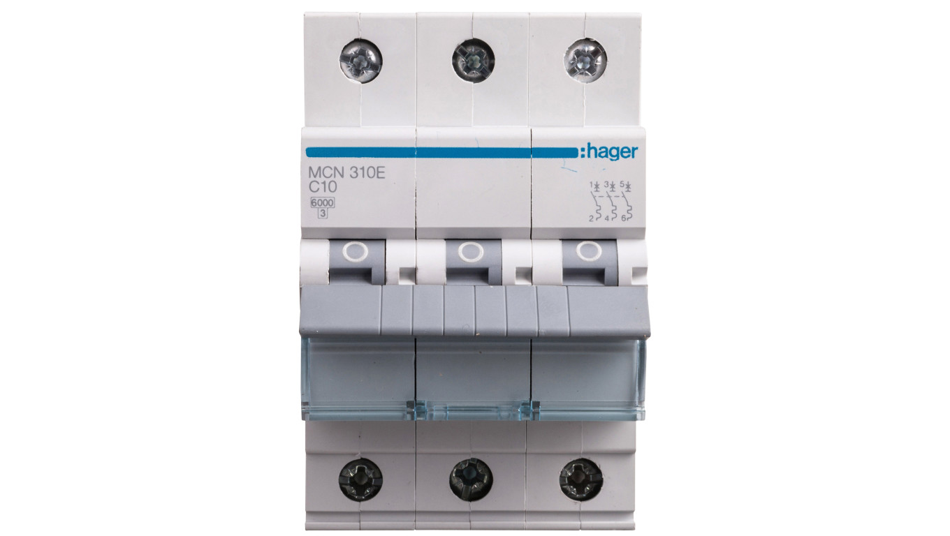 Wyłącznik nadprądowy 3P C 10A 6kA AC MCN310E