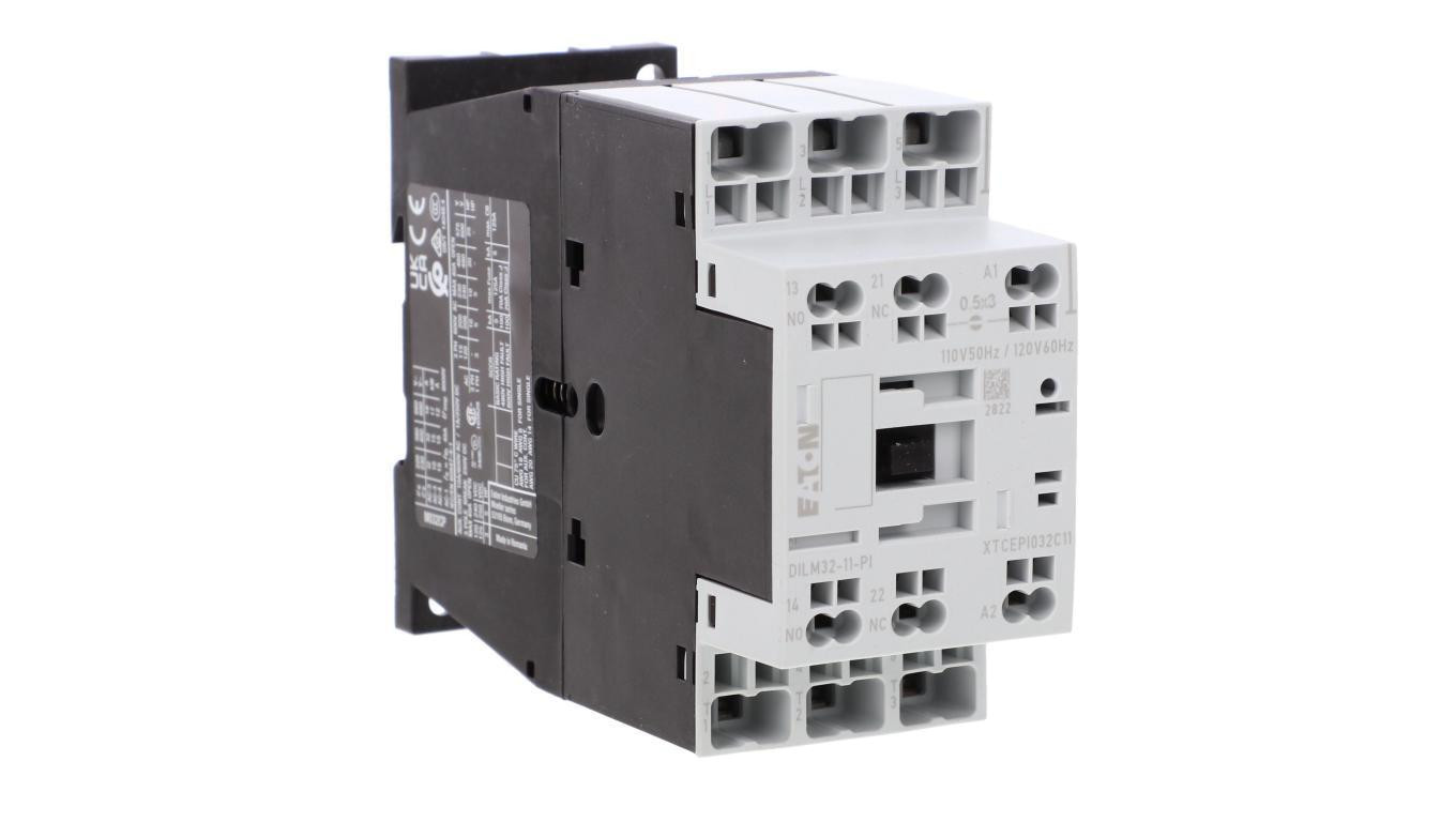 Stycznik mocy DILM32-11(110V50HZ,120V60HZ)-PI 3P 380 V 400 V 15 kW 1Z+1R 110 V AC Push-In 199290