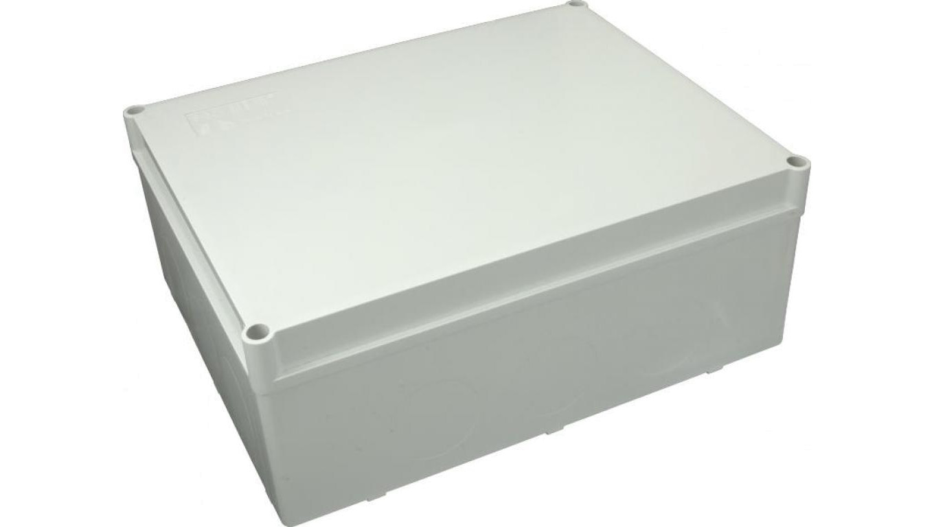 Puszka n/t hermetyczna 300x220x120 bez dławików IP65 szara S-BOX 616