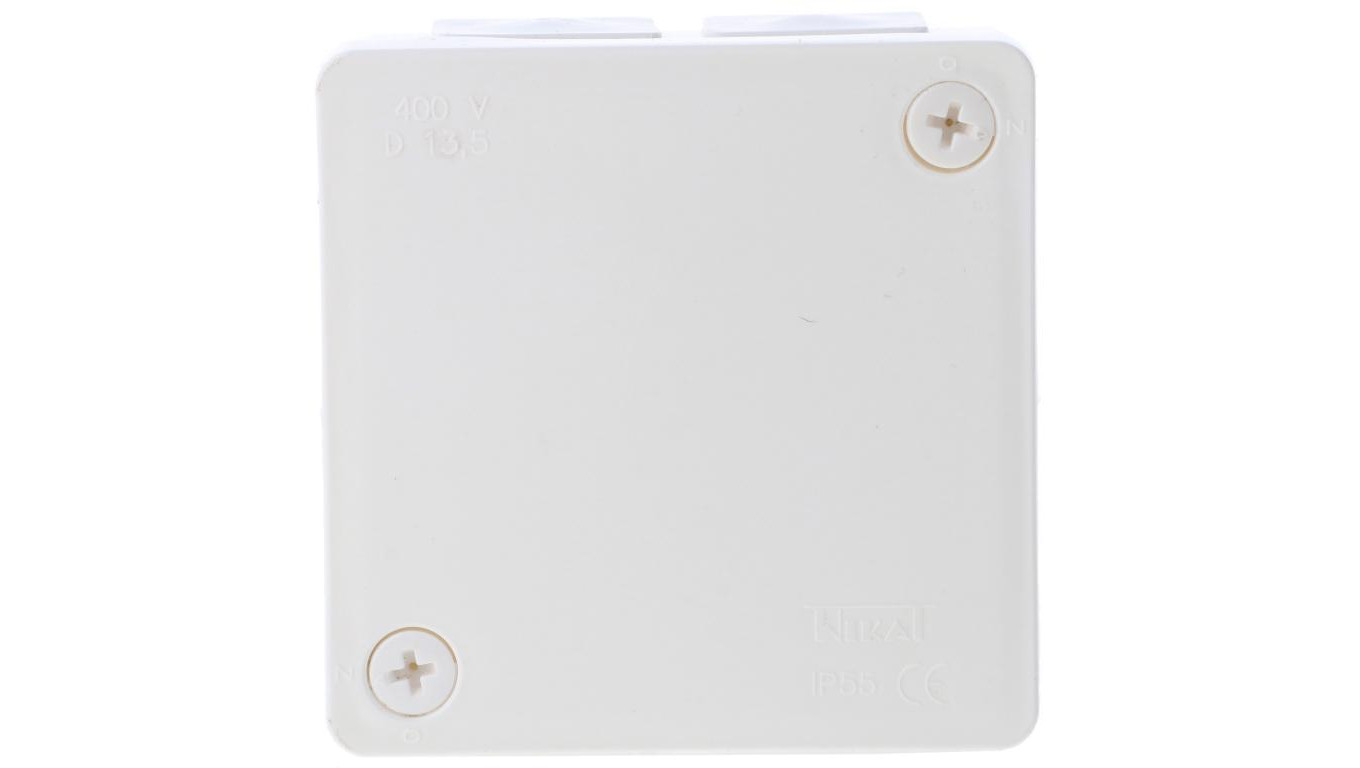 Puszka n/t hermetyczna pusta 86x86x40mm IP55 biała VP 022-01 61.125