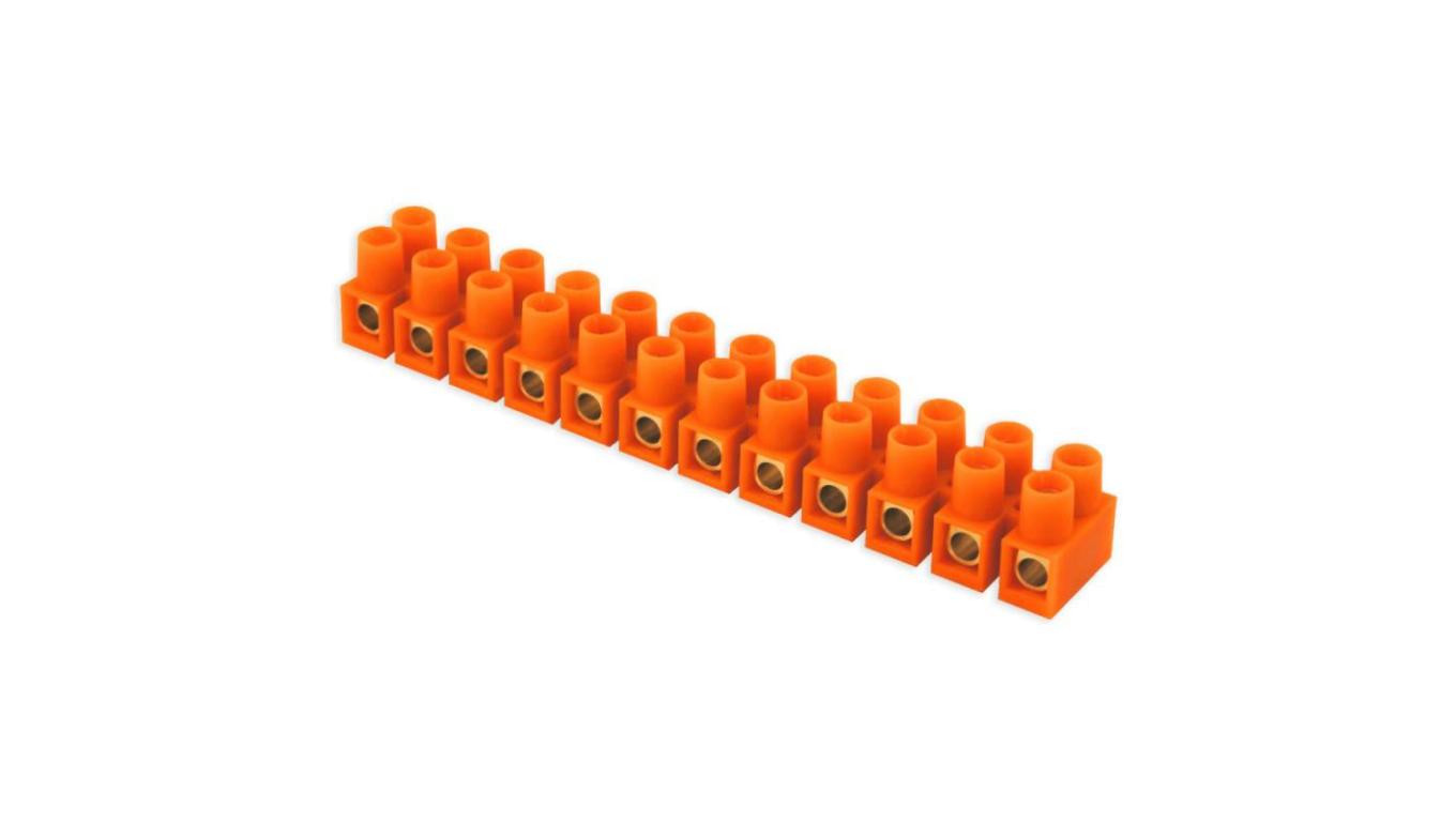 Listwa zaciskowa 12-torowa 10,0mm2 pomarańczowy 34579