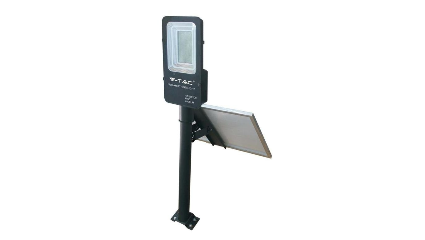 Oprawa Uliczna Solarna VT-ST200 50W 4000K 4000lm IP65 5502
