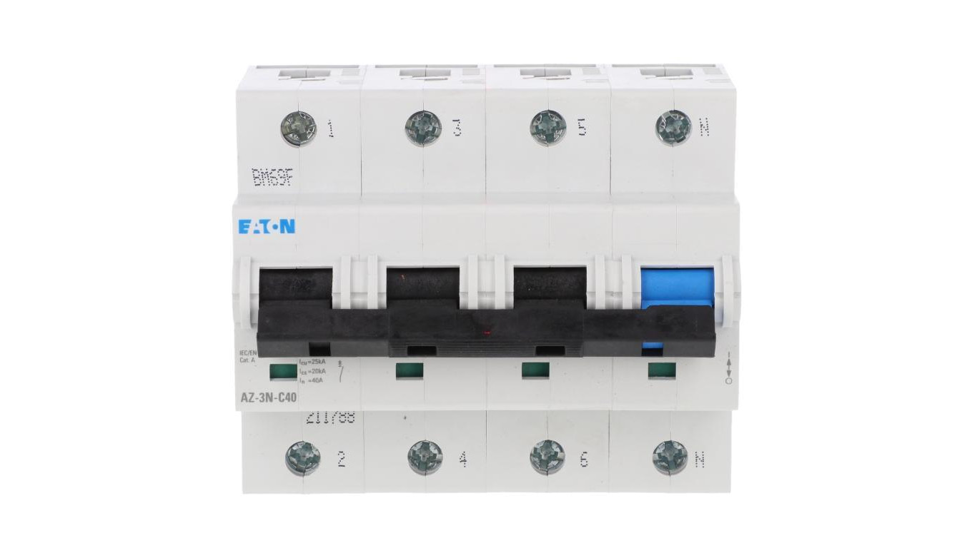 Wyłącznik nadprądowy 3P+N C 40A 25kA AC AZ-3N-C40 211788