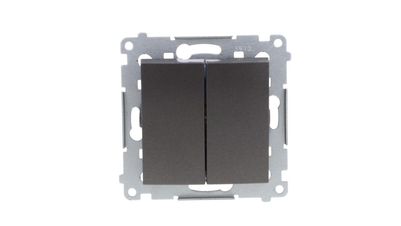 Simon 54 Łącznik świecznikowy, szybkozłącza, antracyt DW5.01/48