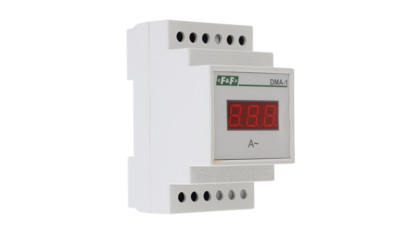 Cyfrowy wskaźnik wartości natężenia prądu jednofazowy 20A 3 moduły DMA-1 True RMS