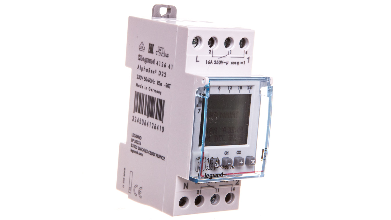 Programator cyfrowy tygodniowy 2-kanałowy 2-modułowy 412641