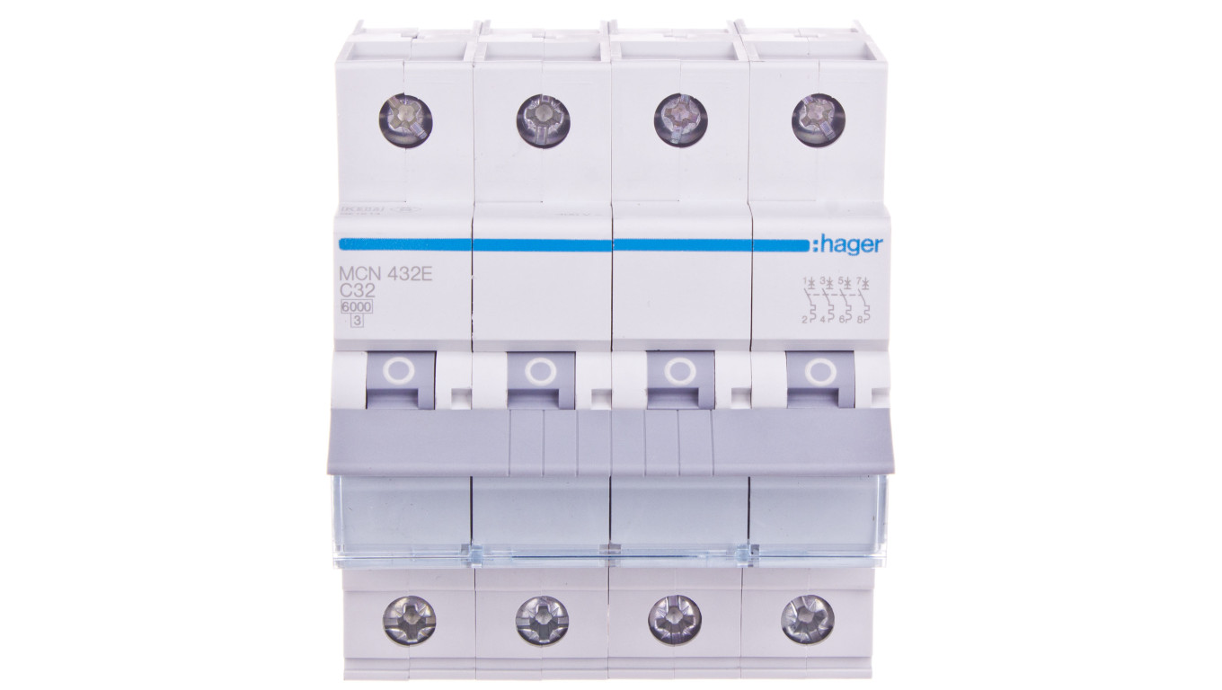 Wyłącznik nadprądowy 4P C 32A 6kA AC MCN432E