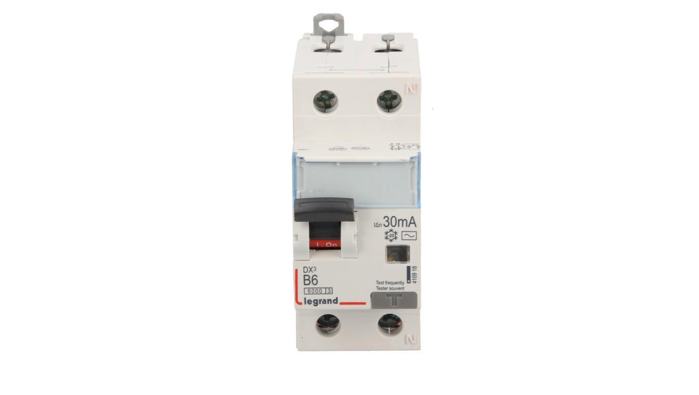 Wyłącznik różnicowo-nadprądowy 2P 6A B 0,03A typ AC P312 DX3 410918