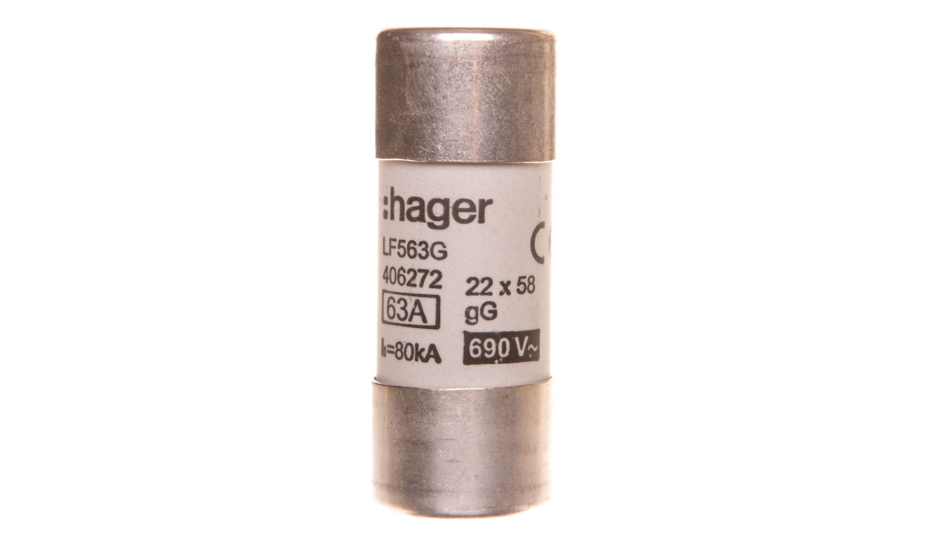Bezpiecznik cylindryczny BiWtz 22x58 gG 63A LF563G