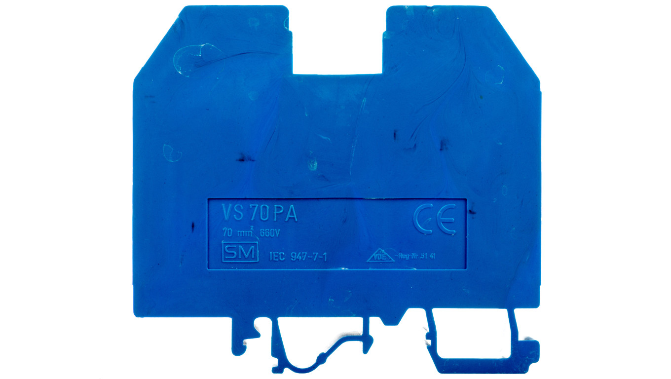 Złączka szynowa gwintowa 70mm2 niebieska VS 70 PAN 003901189