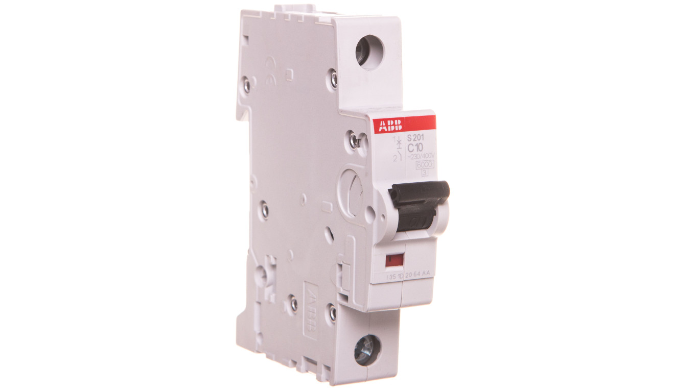 Wyłącznik nadprądowy 1P C 10A 6kA AC S201-C10 2CDS251001R0104